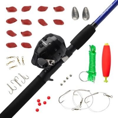 Shakespeare Catch More Fish Catfish Spincast Combo with Kit